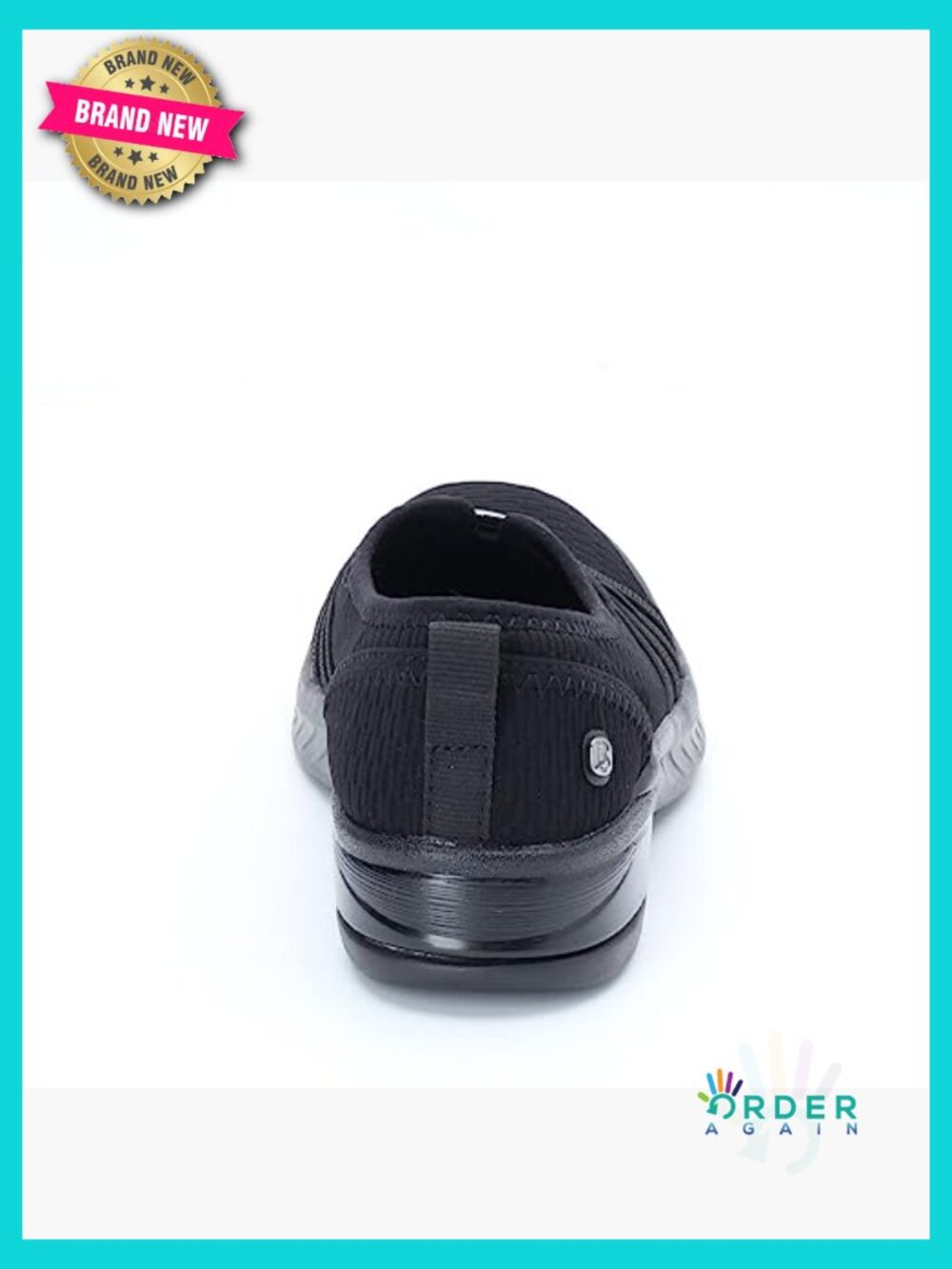 Slip On Ballet Flats Round Toe Stretch Fabric Lightweight Memory Foam Cushioned - Picture 6 of 7